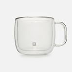 Zwilling Sorrento 2'li 450 ml Cappucino Çift Camlı Kulplu Bardak Seti