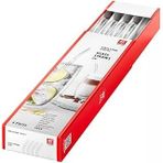Zwilling Sorrento Cam Pipet, Sürdürülebilir Tekrar Kullanılabilir, Borosilikat Cam, Soğuk Sıcak Içecekler Için, 4 Adet, Uzunluk: 23 Cm, Kavisli Şekil, Renk: Şeffaf, Temizleme Fırçası Dahil
