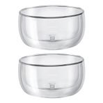 Zwilling Sorrento Çift Camlı 2'li Kase Seti, Şeffaf, 280 ml