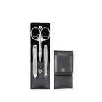 Zwilling Twinox Premium Kılıflı 3 Parça Manikür Seti - Siyah