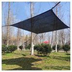 ZXCASDF Gölgelik Bezi, Siyah Güneşlik, Dış Mekan Güneş Ağı, Gizlilik Ağı, rüzgar koruma ağı, UV Dayanıklı Ağ, Halkalı, Sera, Bahçe, Çit ve Balkon için, Tavuk Kümesi, 2 * 2 m (6,56 * 6,56 ft)