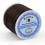 ZXIIXZ Bileklik İpi, 116 Metre 0,5 mm Bileklik Boncukları için Boncuk İpliği, Takı Yapımı için Bileklik İpliği, Mumlu İp İpi, Kolye, Rüya Yakalayıcı, Arkadaşlık Bileklikleri