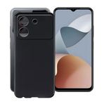 ZXLZKQ ZTE Blade A54 için Kılıf (6,6 İnç), Siyah Darbeye Dayanıklı Kılıf, Çizilmez TPU Tampon Kapağı, ZTE Blade A54 için Ultra İnce Yumuşak Silikon Telefon Kılıfı - Siyah