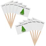 ZXvZYT Çam Ağacı Bayrağı Cennete Bir Temyiz Kürdan Bayrakları, Küçük Mini Cennete Bir Temyiz Cupcake Toppers Çubuk bayraklar - Ülke Partisi Kokteyli Meyve Dekorasyonu (100 Adet)