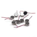 ZYAMY 10 adet DC 3V 12000RPM mikro düz titreşim motoru iki kablolu Mini düz çağrı cihazı elektronik cep telefonu bozuk para hücresi yapıştırıcı titreşim düz motorlar 10mm x 2.7mm