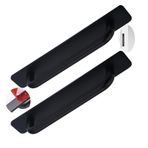 ZYFH8992 2 adet kendinden yapışkanlı, deliksiz sap, alüminyum sürgülü kapı kolu, dolap kulpları, gardırop kulpları, şarap soğutucu çekmece için kulplar, kapı kolu, elbise dolabı için çekme düğmeleri