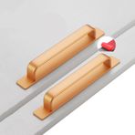 ZYFH8992 2 Adet Sürgülü Kapı Kolu Dolap Kolu Kendinden Yapışkanlı Deliksiz Sap Alüminyum Gardırop Şarap Soğutucu Çekmece Kulpları Kapı Kolu Elbise Dolabı için Çekme Düğmeleri (212 mm,