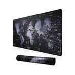 Zyga Büyük Boy XL 90x40 Mouse Pad Dünya Haritası Desenli Oyuncu Gamer Gaming Mouse Pad Yüksek Kalite