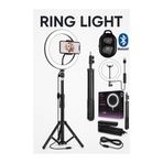 Zyga KUMANDALI ışıklı Tripot Ring Light Youtuber fotoğraf Video Çekimi tripod min. 70 cm max.2.10m