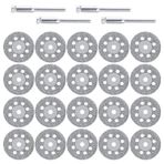ZYHDFH 20 adet mini kesme diski, delikli metal elmas kesme diski, elmas mini kesme diski seti, esnek disk daire testere bıçağı, 4 adet, taş, ahşap, fayans, cam, plastik