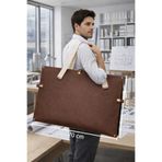 ZYLA Porting Deri Tozlu Proje - Resim - Tablo - Taşıma Çantası Mıknatıslı - Kilitli 70x50 cm Beyaz