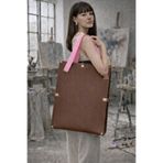 ZYLA Porting Deri Tozlu Proje-Resim-Tablo-Taşıma Çantası Mıknatıslı-Kilitli-İçi lastikli 35x50 cm Pembe
