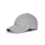 Zylioo Basecap Erkek Şapkası XL/XXL Beyzbol Şapkası Beyzbol Şapkası Ayarlanabilir Spor Cappy Kadın Büyük Kafa için, Kenar (7,5 cm)-açık gri (açık gri), XXL