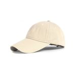Zylioo Basecap Erkek Şapkası XL/XXL Beyzbol Şapkası Beyzbol Şapkası Ayarlanabilir Spor Cappy Kadın Büyük Kafa için, Lange Krempe(9cm)-Beige(Off white), XXL