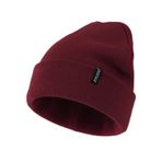 Zylioo Kısa Kenarlı Büyük Boy XXL Beanie Şapka,Vizör Sıcak Manşetli Beanie Cap,Büyük Kış Saat Kapağı,Büyük Örme Kayak Şapkaları,,, Gevşek şarap kırmızısı, L-XL