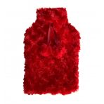 Zypl-Cl07 Sıcak Su Torbası Kırmızı Renkli,Ponponlu Termofor 26X17x2cm 1 Litre,Ponponlu Termofor 26X17x2cm 1 Litre