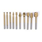Zyurong 100 Sert metal freze ucu gravür Bits rotary delme ucu HSS-öğütücü Cutter