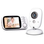 ZYWUOY Bebek Ev Monitörü, Kameralı Dijital Monitör,3,2 inç Monitör Kamera Ve Sesli Interkom Fonksiyonlu Gece Görüş, USB Şarj Edilebilir -UK