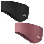 ZYXBBD Saç Bandı Saç Bandı Kulak Isıtıcıları Erkek ve Kadın İlkbahar/Sonbahar/Kış Polar Kulak Örtüsü Spor Saç Bantları Rüzgarlık Jogging, Koşu, Yürüyüş, Bisiklet ve Motosiklet için Siyah+Kırmızı