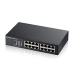 Zyxel 16-Port 10/100/1000 Gigabit Ethernet Unmanaged Switch | Fansız Tasarım [GS1100-16 v3]