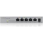 Zyxel MG-105, 5 Port, Multi-Gigabit, 2.5gbps, Metal Kasa, Yönetilemez, Masaüstü Switch - Belirtilmemiş