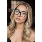 Zzla Frida Siyah Cat Eye Çerçeve Popüler Şeffaf Ekran Gözlüğü