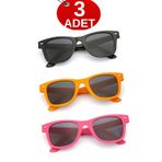 Zzla Süper 3 Set Uv400 Korumalı Çocuk Güneş Gözlüğü Renkli Kutu Hediyeli