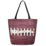 ZzWwR Moda Desen Baskılı Ekstra Büyük Omuz Çantası Plaj Seyahat Hafta Sonu Spor Salonu Market Alışveriş için, Çok ve Amerikan Futbolu, 20x15", Günlük