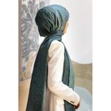 % 100 İpek Damask Desenli Mint Yeşili Renkli 90x210 Şal