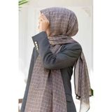 % 100 İPEK ETNİK DESENLİ VİZON - SİYAH RENKLİ ŞAL