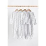 % 100 Pamuklu Hayvan Desenli 4’lü Tulum Set - Çok Renkli - 18 - 24 Ay