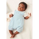 % 100 Pamuklu Pale Blue Smart Salopet Body Çorap 3’lü Set - 9 - 12 Ay - Mavi