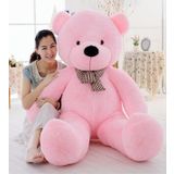 % 100 YERLİ - Sevgiliye Özel HEDİYE - 150 cm Papyonlu Peluş Ayı-DEV Boy Pembe