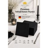 ( 12 Adet ) Elegance Serisi Premium Sofra & Sunum Peçetesi 40*40 cm Yeşil Renk