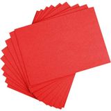 ( 18 Adet ) Renkli Mukavva 50X70 cm Sert Renkli Mukavva Karton 1.0 mm Okul Öncesi Anasınıfı Kreş - Kırmızı