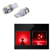 ( 2 X ADET ) 1 TAKIM LED T10 DİPSİZ AMPUL 12V CANBUS 5 ULTRA LED MODEL RED ( BİG MODEL KIRMIZI )