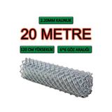 -2Mm Kalınlık - 6X6 Göz - (1.2Mx20m) Tel Örgü Bahçe Teli Çit Teli Galvanizli Tel Örgü