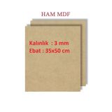 - 3 Adet Duralit Ham Mdf 3 Mm Kalınlık , 35x50 Cm ( Resim Kağıdı Ölçüsü )