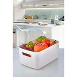 ( 3 Adet ) Şık 3.5 Litre Organizer | Dolap Içi Buzdolabı Banyo Mutfak Sepet Düzenleyici Saklama Kabı