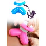 ® 3 Başlıklı Titreşimli USB Şarjlı Mini El Masaj Aleti - Çok Renkli