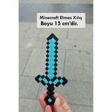 ( 3 Lü Takım) Minecraft Kılıç-Kazma-Balta 17 CM Üçlü Elmas Set / Minecraft Üçlü Oyuncak TYCFF8FD2F53D83840