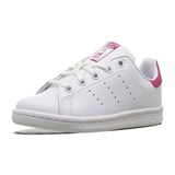 , 31 AB (Beyaz/Pembe kalın ayakkabı Ayakkabı Beyaz /) adidas Stan Smith C Egzersiz Düşük Unisex Çocuklar, Beyaz Ayakkabı