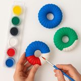 🎨 3'lü Boyanabilir Mum Seti | Hobi Seti | Akrilik Boya ve Fırça Dahil | El Yapımı Dekoratif Obje