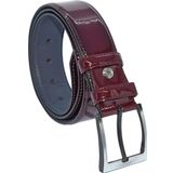 * 4 Cm. Klasik Suni Deri Rugan Kemer Bordo