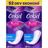 ( 5 Adet ) Orkid Günlük Koruma Eko Uzun Günlük Ped 52'li