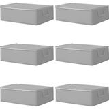 ® 6 Adet Hurç Seti Büyük Boy Baza Altı Çekyat Düzenleyeci Çeyiz Bohçası 64 x 45 x 22 - Standart