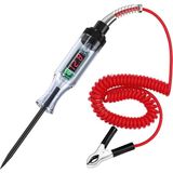 ® 6V/12V/24V Dijital LED Otomotiv Devre Test Cihazı – Voltaj, Süreklilik ve Sigorta Test Kalemi