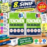 🔬 8. Sınıf Fenomen 8A + 8b Fen Bilimleri Soru Bankası Seti