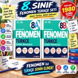 📚 8. Sınıf Fenomen 8A + 8b Türkçe Soru Bankası Seti