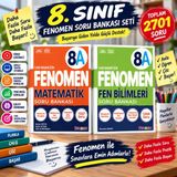 📚 8. Sınıf Fenomen A Matematik + Fen Bilimleri Soru Bankası Seti